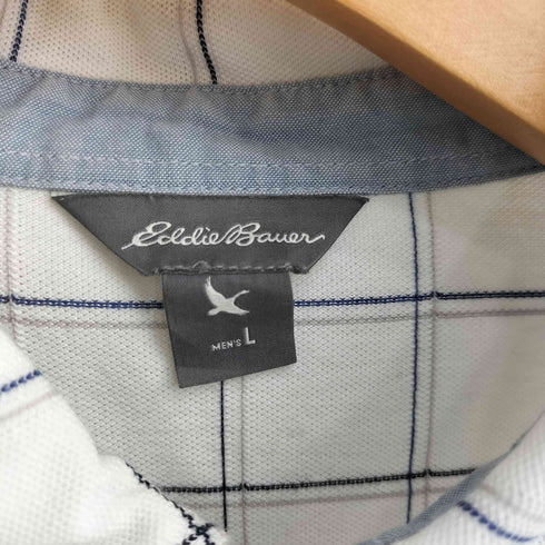 エディーバウアー Eddie Bauer チェック ボタンダウン 半袖ポロシャツ メンズ JPN:L