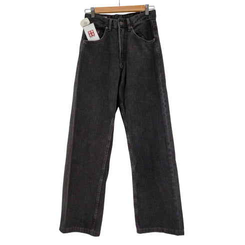 ザラ ZARA ブラックバギーフィットデニムパンツ メンズ US:28-29