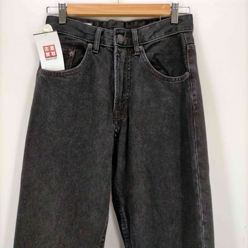 ザラ ZARA ブラックバギーフィットデニムパンツ メンズ US:28-29