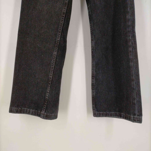 ザラ ZARA ブラックバギーフィットデニムパンツ メンズ US:28-29