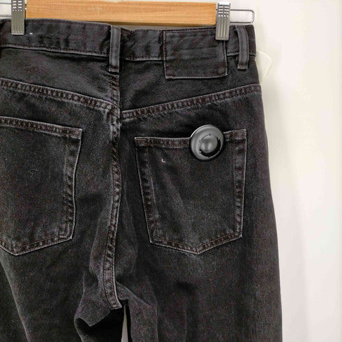 ザラ ZARA ブラックバギーフィットデニムパンツ メンズ US:28-29