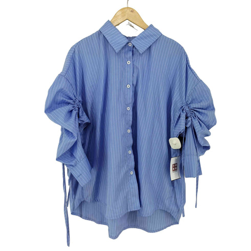 シーイン SHEIN ストライプ ドローコードシャツ レディース ONE SIZE