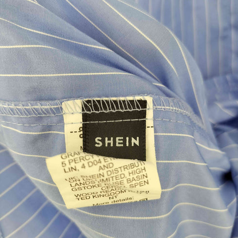 シーイン SHEIN ストライプ ドローコードシャツ レディース ONE SIZE
