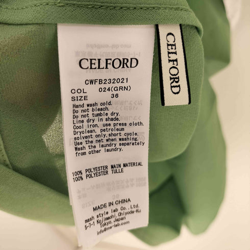 セルフォード CELFORD 23SS バックリボン シアー ブラウス レディース JPN:36