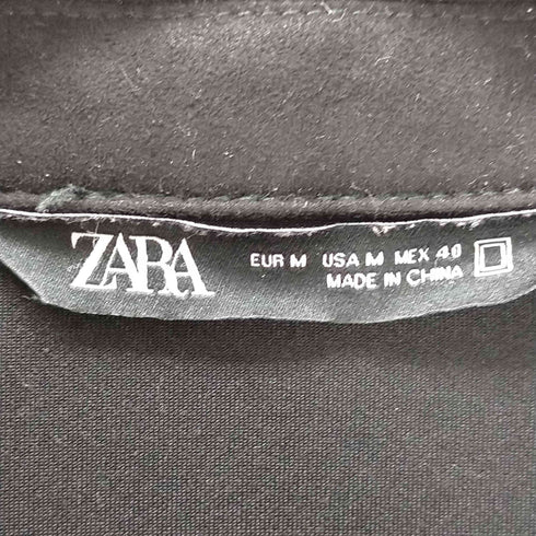 ザラ ZARA スエードシャツジャケット メンズ import:M