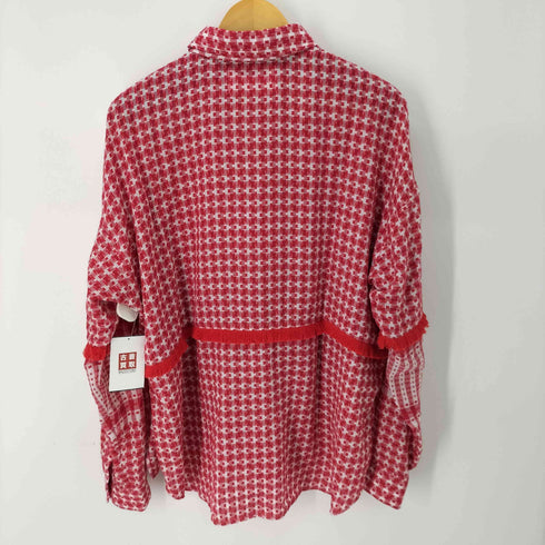 エフェクテン EFFECTEN L/S 総柄フリンジシャツ メンズ