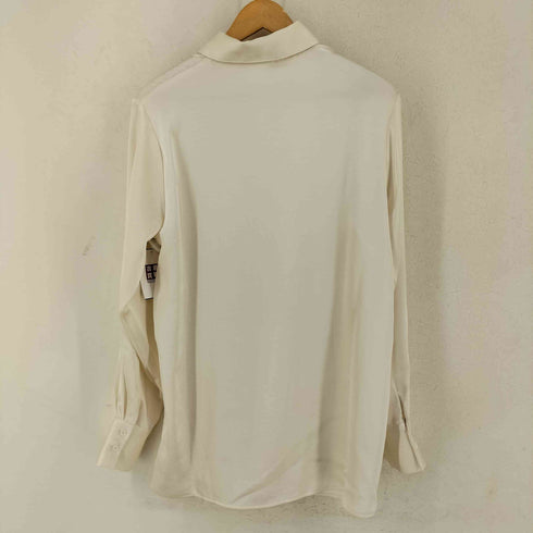 L/S サテン地シャツ 光沢 シャイニング レディース