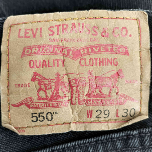 リーバイス Levis 2003年10月製 USA製 ボタン裏554 先染め RELAXED FIT 550 メンズ W29 L30
