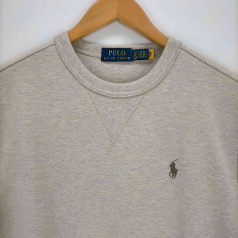 ポロラルフローレン POLO RALPH LAUREN ポニー刺繍 前Vガゼット 半袖 スウェット レディース import:XS