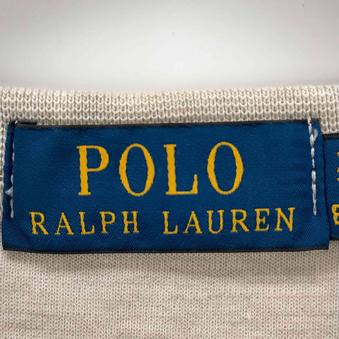 ポロラルフローレン POLO RALPH LAUREN ポニー刺繍 前Vガゼット 半袖 スウェット レディース import:XS