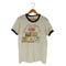 ヘインズ Hanes 70s 裾シングルステッチ フロントプリント リンガーTシャツ メンズ import:L
