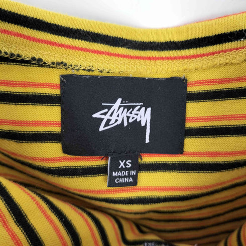 ステューシー Stussy ロゴ刺繍 ボーダー キャミソール レディース import:XS