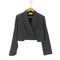 ザラ ZARA ストライプ ディストラクト ブレザー レディース import:M