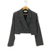 ザラ ZARA ストライプ ディストラクト ブレザー レディース import:M