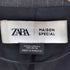 ザラ ZARA ストライプ ディストラクト ブレザー レディース import:M