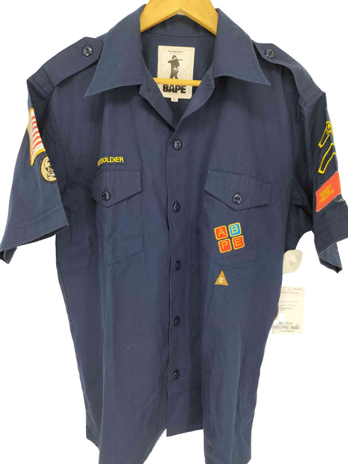 アベイシングエイプ A BATHING APE Boy Scouts Shirt ボーイスカウトシャツ メンズ JPN:L