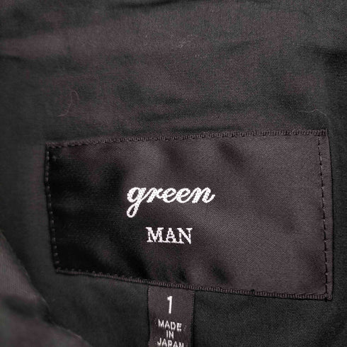 グリーン green green MAN アシンメトリー トレンチコート メンズ 1