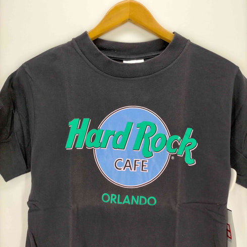 ハードロックカフェ Hard Rock Cafe USA製 ORLANDO クルーネックTシャツ レディース import:S