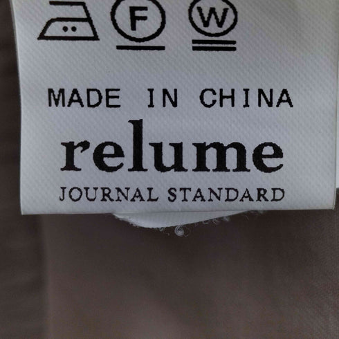 ジャーナルスタンダードレリューム JOURNAL STANDARD relume AMERICAN フェイド イージースラックスパンツ スーピマコットン メンズ JPN:M