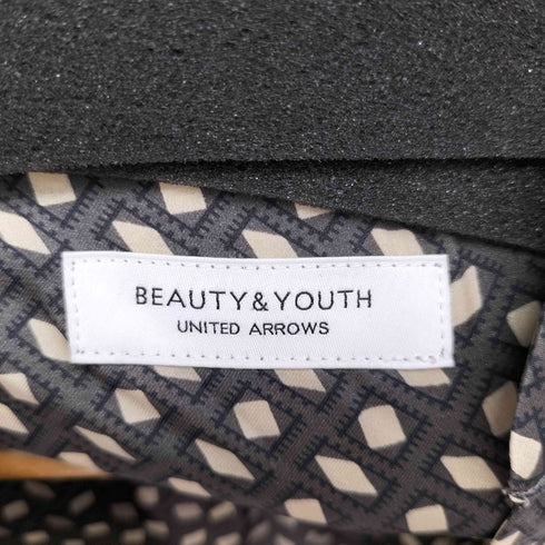 ビューティーアンドユースユナイテッドアローズ BEAUTY & YOUTH UNITED ARROWS ジオメトリックスタンドカラーマキシワンピース レディース