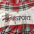 ステューシー Stussy 80s 白タグ SPORT コットンフランネル オンブレ チェック L/S シャツ メンズ import:M