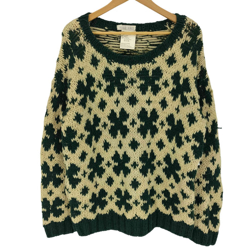 ワイズ Ys 80S 初期タグ HAND KNIT ノルディック柄 ローゲージ ウール ニット レディース