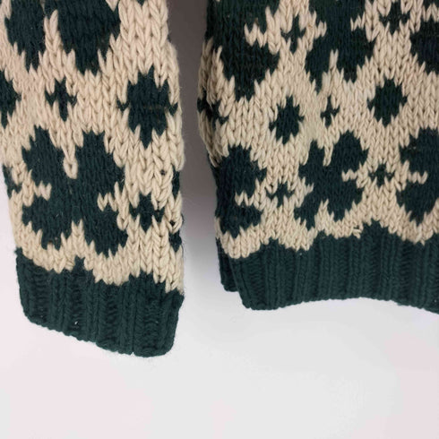 ワイズ Ys 80S 初期タグ HAND KNIT ノルディック柄 ローゲージ ウール ニット レディース