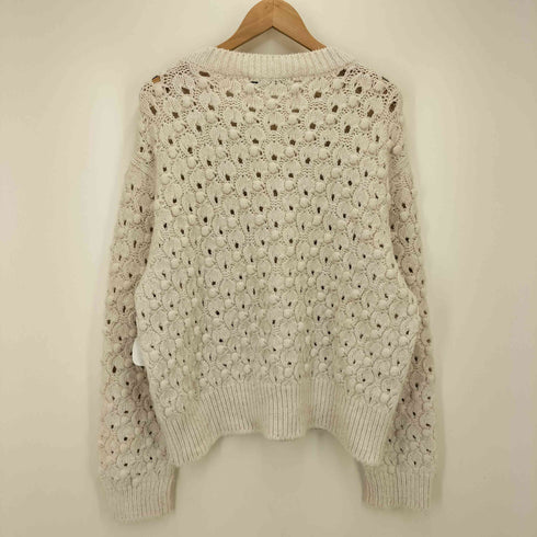ザラ ZARA ポップコーン ローゲージ プルオーバー クルーネック ニット レディース import:L