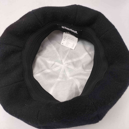 ネイバーフッド NEIGHBORHOOD 19AW BERET WE-CAP ウール ポリ ナイロン アクリル ミックスファブリック ベレー帽 キャップ メンズ FREE