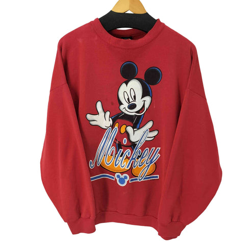 90S MADE IN USA キャラクタープリント クルーネックスウェット メンズ import:XL