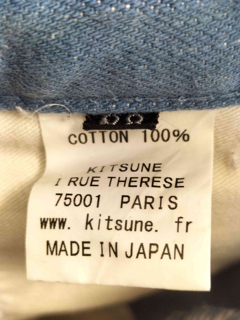 メゾンキツネ MAISON KITSUNE ボタンフライデニムパンツ レディース 28