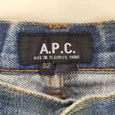 アーペーセー A.P.C. 90S ボタンフライ ストレート セルビッチ デニム パンツ メンズ 32