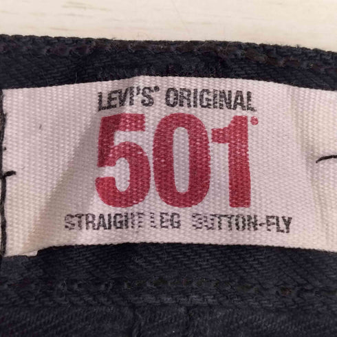 リーバイス Levis ユーロ 501 後染め ブラック メンズ W33/L32