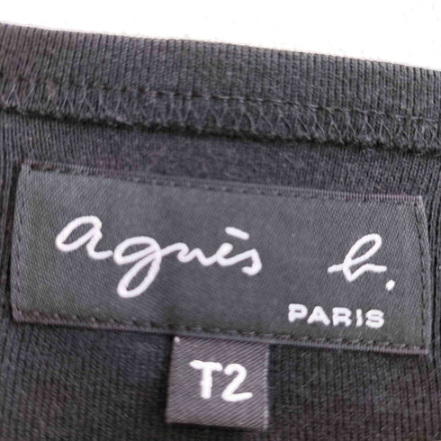 アニエスベー agnes b. コットン 七分袖カットソー レディース T2
