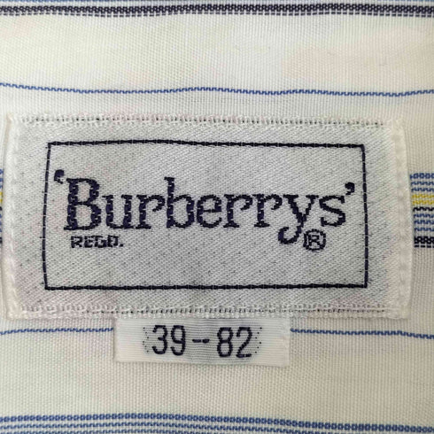 バーバリーズ BURBERRYS ストライプ タブカラーシャツ メンズ 39-82