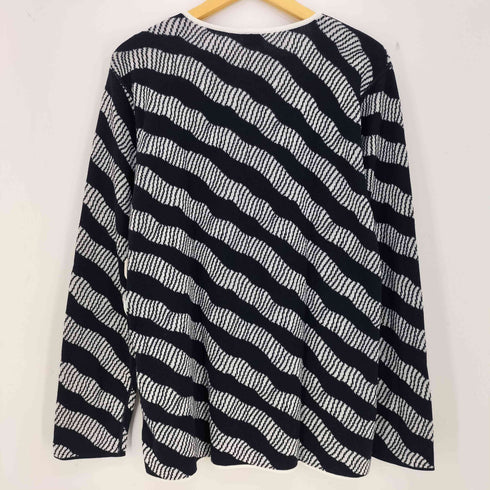アルマーニコレツィオーニ ARMANI COLLEZIONI イタリア製 斜めボーダー サマーニット メンズ