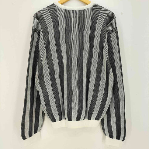 アルマーニコレツィオーニ ARMANI COLLEZIONI イタリア製 ストライプ サマー リブニット メンズ