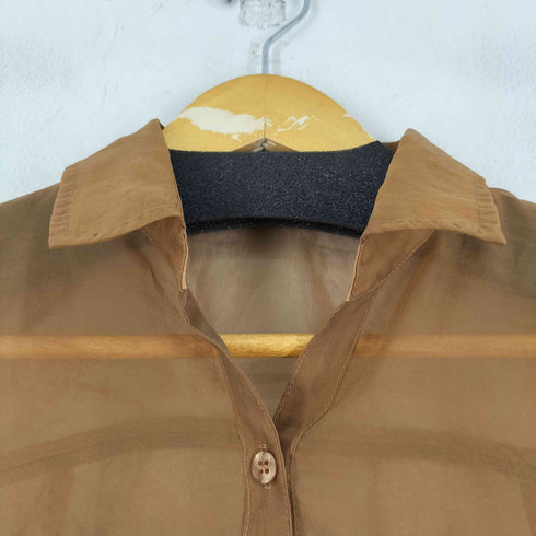 マウジー moussy TIED SLEEVE SEE-THROUGH シャツ レディース FREE