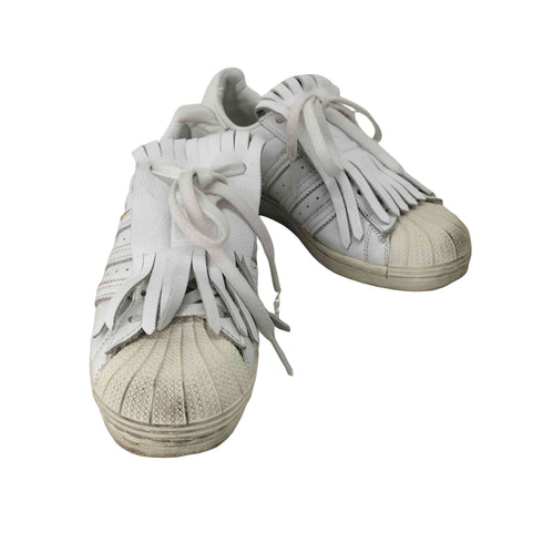 アディダス adidas SUPERSTAR FR フリンジ ローカットスニーカー レディース JPN:23.5