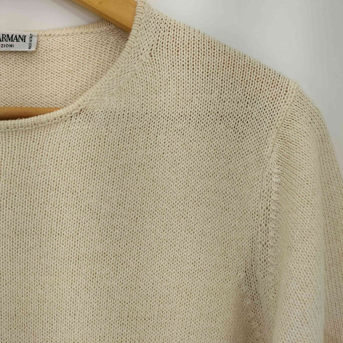 アルマーニコレツィオーニ ARMANI COLLEZIONI イタリア製 コットンシルク 半袖 ニット メンズ