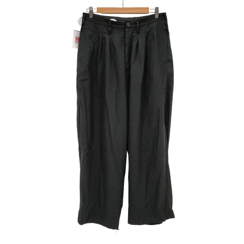ヨウジヤマモトプールオム Yohji Yamamoto POUR HOMME 100番台ウールギャバ G2タックパンツ メンズ JPN:2