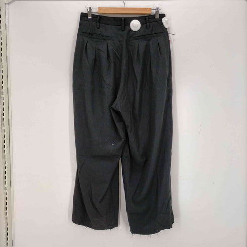 ヨウジヤマモトプールオム Yohji Yamamoto POUR HOMME 100番台ウールギャバ G2タックパンツ メンズ JPN:2