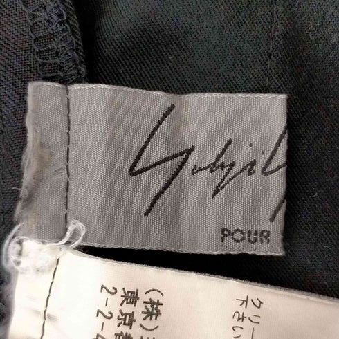 ヨウジヤマモトプールオム Yohji Yamamoto POUR HOMME 100番台ウールギャバ G2タックパンツ メンズ JPN:2