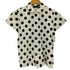 トリココムデギャルソン tricot COMME des GARCONS ドット 丸襟 半袖シャツ カットソー地 レディース