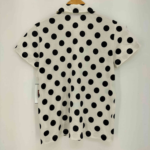 トリココムデギャルソン tricot COMME des GARCONS ドット 丸襟 半袖シャツ カットソー地 レディース