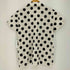 トリココムデギャルソン tricot COMME des GARCONS ドット 丸襟 半袖シャツ カットソー地 レディース