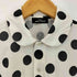 トリココムデギャルソン tricot COMME des GARCONS ドット 丸襟 半袖シャツ カットソー地 レディース