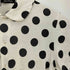 トリココムデギャルソン tricot COMME des GARCONS ドット 丸襟 半袖シャツ カットソー地 レディース
