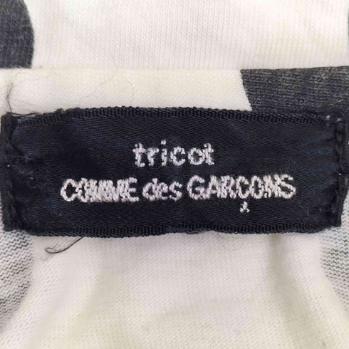 トリココムデギャルソン tricot COMME des GARCONS ドット 丸襟 半袖シャツ カットソー地 レディース