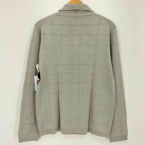 アルマーニコレツィオーニ ARMANI COLLEZIONI 香港製 シルクコットン 長袖 ニットポロ メンズ